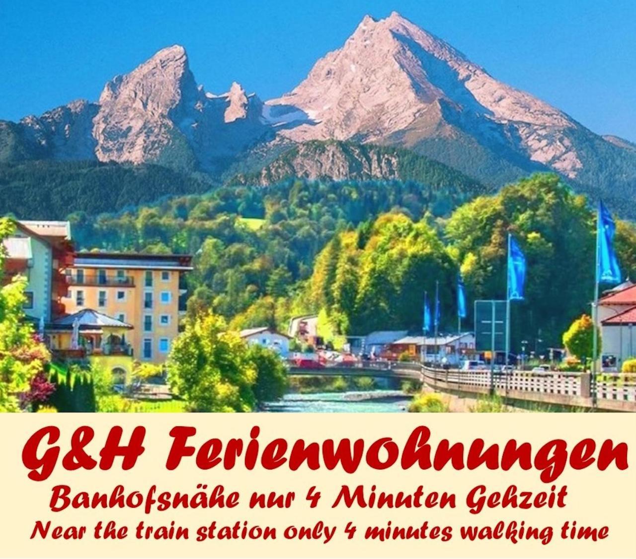 G & H Ferienwohnungen Appartement Untersberg 贝希特斯加登 外观 照片